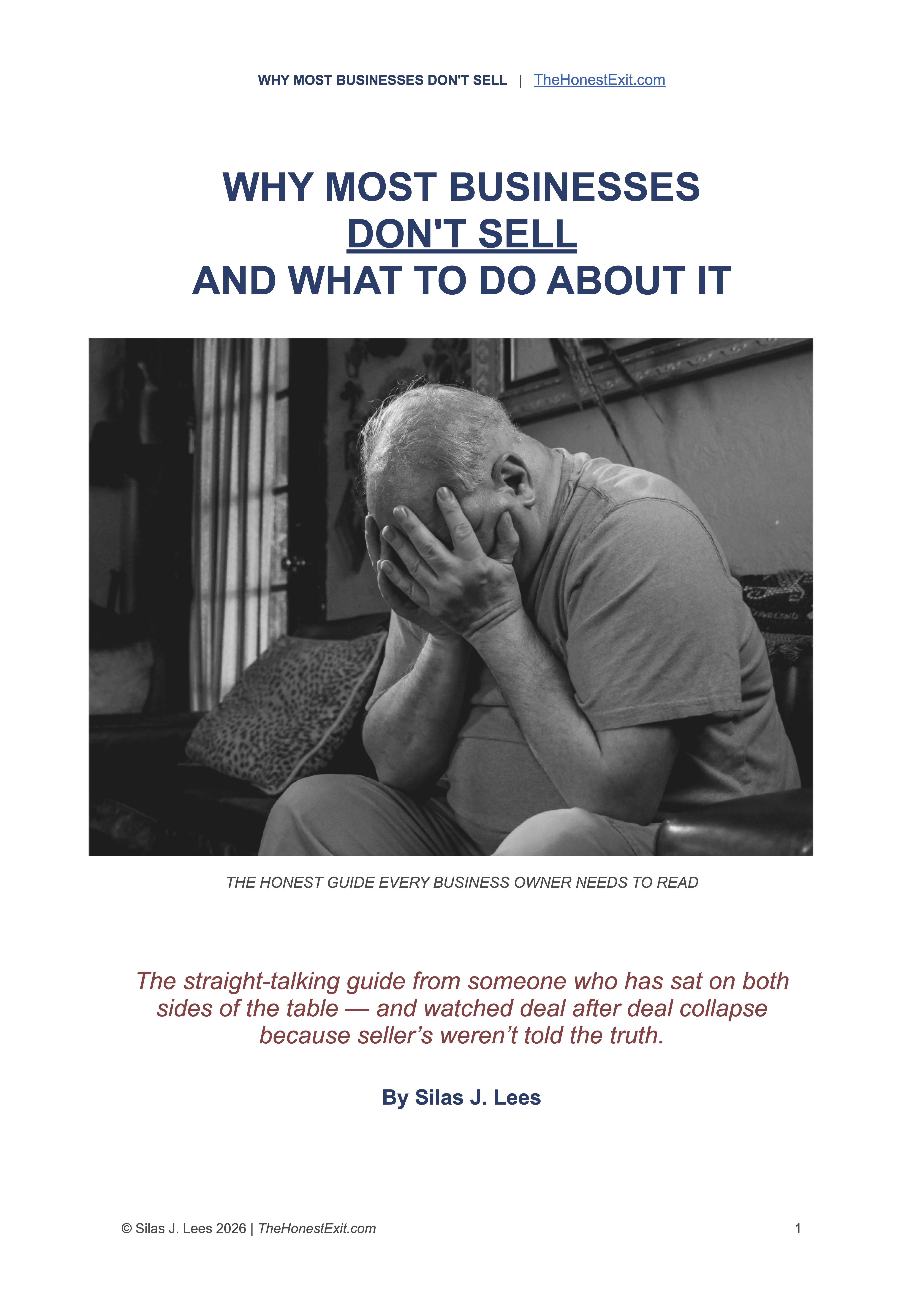 Why Most Businesses Don't Sell — Guide Cover